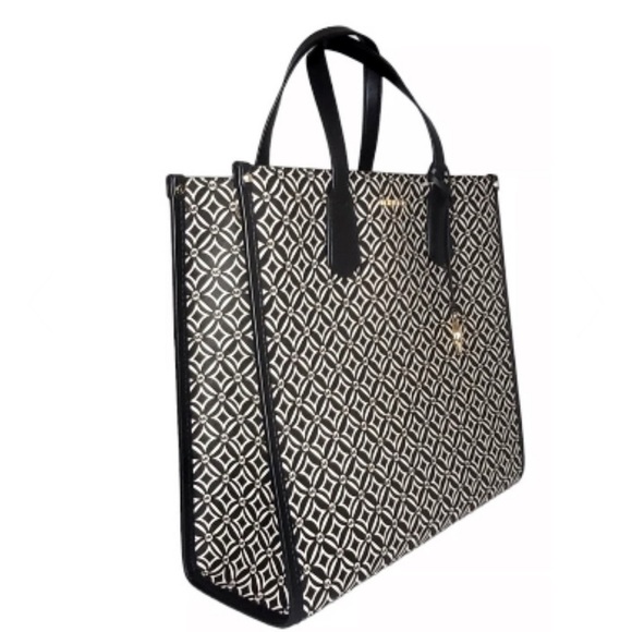 Michael Michael Kors Large Black/Ltd Cream Multi NS Tote - Picture 2 of 14